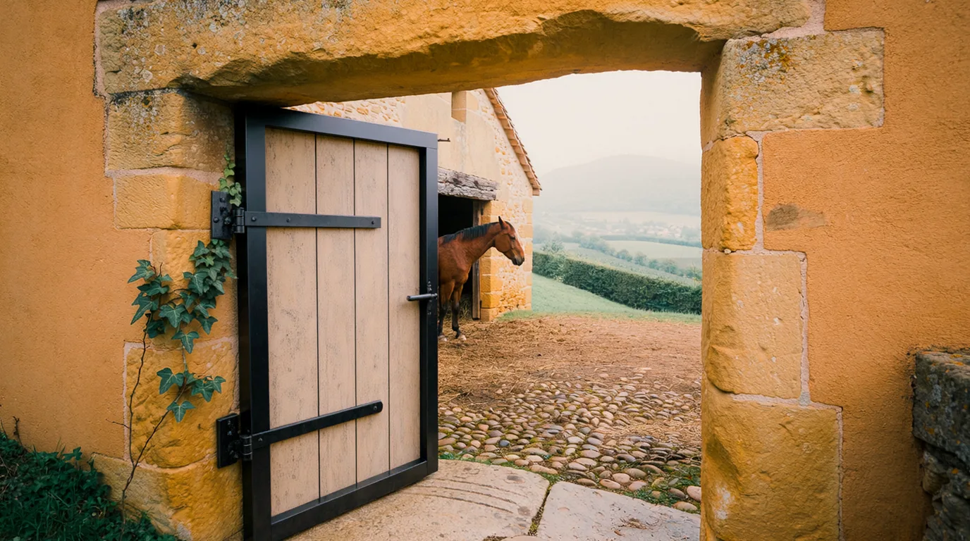 Entrée, Haras de Cheval Évasion, centre équestre à Saint-Ondras