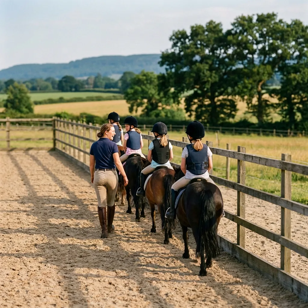 Cours de poney à Saint-Ondras, Isère